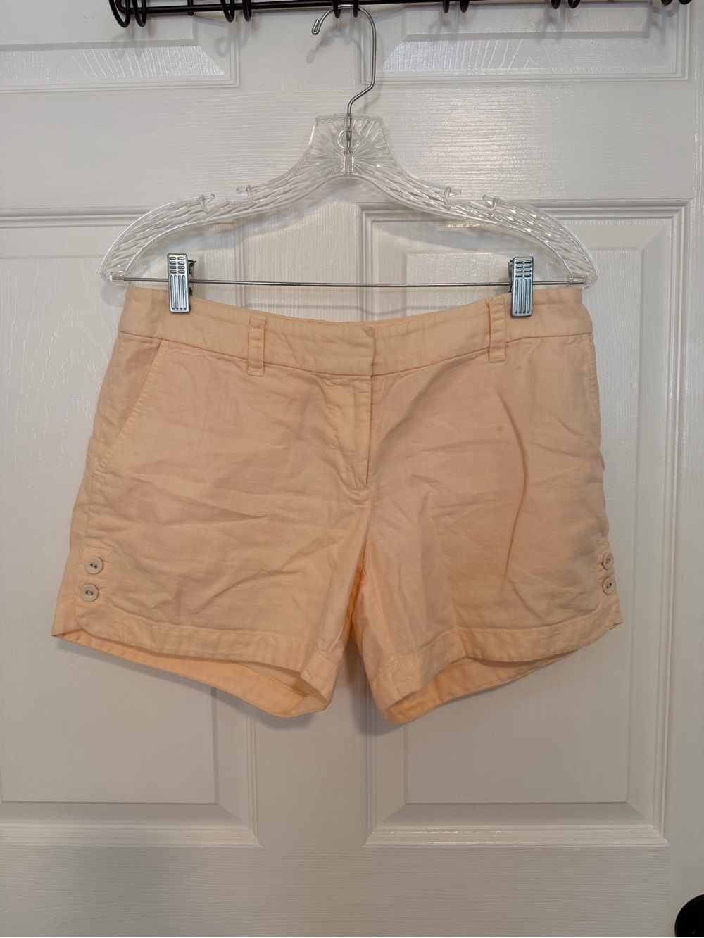 J. Crew Peachy Linen-Cotton Shorts
